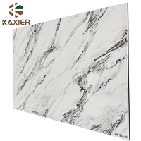 Usine Foshan vente à chaud panneau mural en PVC 3D impression 3D feuille de marbre UV panneaux UV plastique PVC panneau mural en marbre 3d