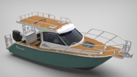 Penjualan Panas Australia Kapal Pesiar Olahraga Aluminium 23ft 7m 300hp Mesin Luar Papan (Outboard) untuk Memancing Lepas Pantai, Patroli, Berlayar, Rekreasi, dan Hiburan