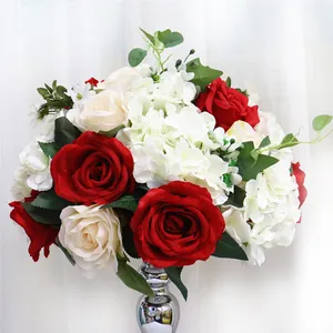 玫瑰装饰花卉花圈人造花球用于婚礼派对家庭装饰用品