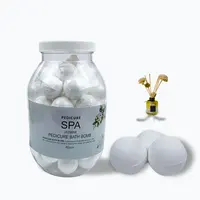Bomba de banho orgânica personalizada, bomba de banho para pedicure, 240 peças/estojos, venda imperdível