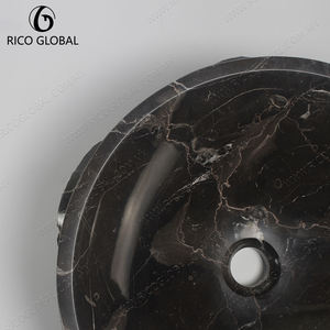Lavabo de esquina negro moderno que ahorra espacio Diseño elegante para baños - Product Image 2