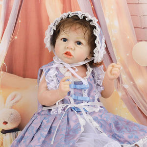 Muñecas Bebé <span class=keywords><strong>Reborn</strong></span> de <span class=keywords><strong>Silicona</strong></span> Realista de 56 cm, Hechas en China, de 22 Pulgadas, Económicas, de Vinilo, Niño y Niña - Product Image 1