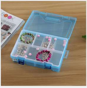 Bonita caja de almacenamiento transparente con tapa de plástico, organizador de 8 compartimentos para accesorios Bento, cuentas de ropa de juguete, cosas pequeñas - Product Image 3