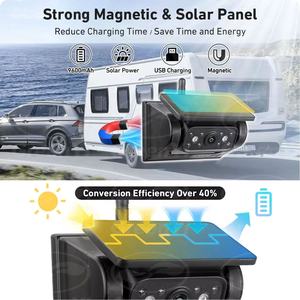 Caméra <span class=keywords><strong>de</strong></span> <span class=keywords><strong>recul</strong></span> <span class=keywords><strong>sans</strong></span> <span class=keywords><strong>fil</strong></span> magnétique à énergie solaire GreenYi avec écran IPS <span class=keywords><strong>de</strong></span> 7 pouces, système <span class=keywords><strong>de</strong></span> sauvegarde à double écran partagé pour camion, fourgonnette, camping-car - Product Image 2