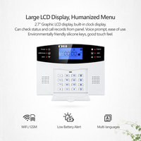 Système d'alarme domestique Tuya WiFi 4G en gros avec clavier LCD, interphone et sirène 110 dB – Kit de sécurité intelligent PST-30A-4GEU