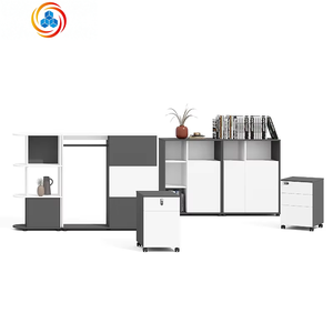 Armoire de classement moderne en bois blanc à 3 tiroirs avec serrure à combinaison, armoire de classement commerciale - Product Image 6