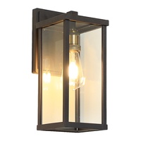 Applique murale extérieure rectangulaire LED étanche IP65 en aluminium pour porte d'entrée et porche