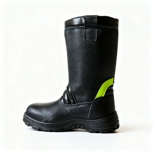 รองเท้าบูทนิรภัยหุ้มข้อสูง ป้องกันน้ำมัน ป้องกันไฟฟ้าสถิต ป้องกันการเจาะทะลุ สำหรับผู้ชาย เหมาะสำหรับงานกลางแจ้ง งานเหมือง - Product Image 1
