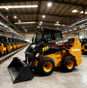 شحن مجاني من مصنع كاتوكيز الصيني، لودر انزلاقي التوجيه صغير بمحرك يوتشاي EPA بقوة 3.2 طن، مع دلو قصير 0.45 متر. - Product Image 2