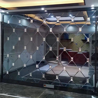 Vente en gros de carreaux de mosaïque en verre triangle gris foncé bleu pour dosseret de cuisine usa