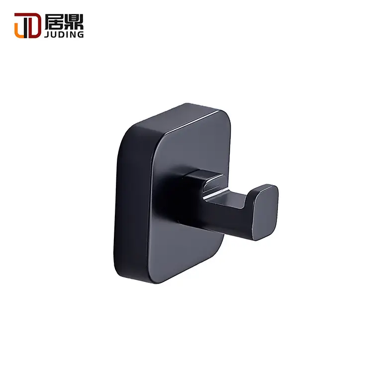 Single Wall Hook Wholesale Bathroom Matt Black Wall Mounted Single Clothing Towel Hook