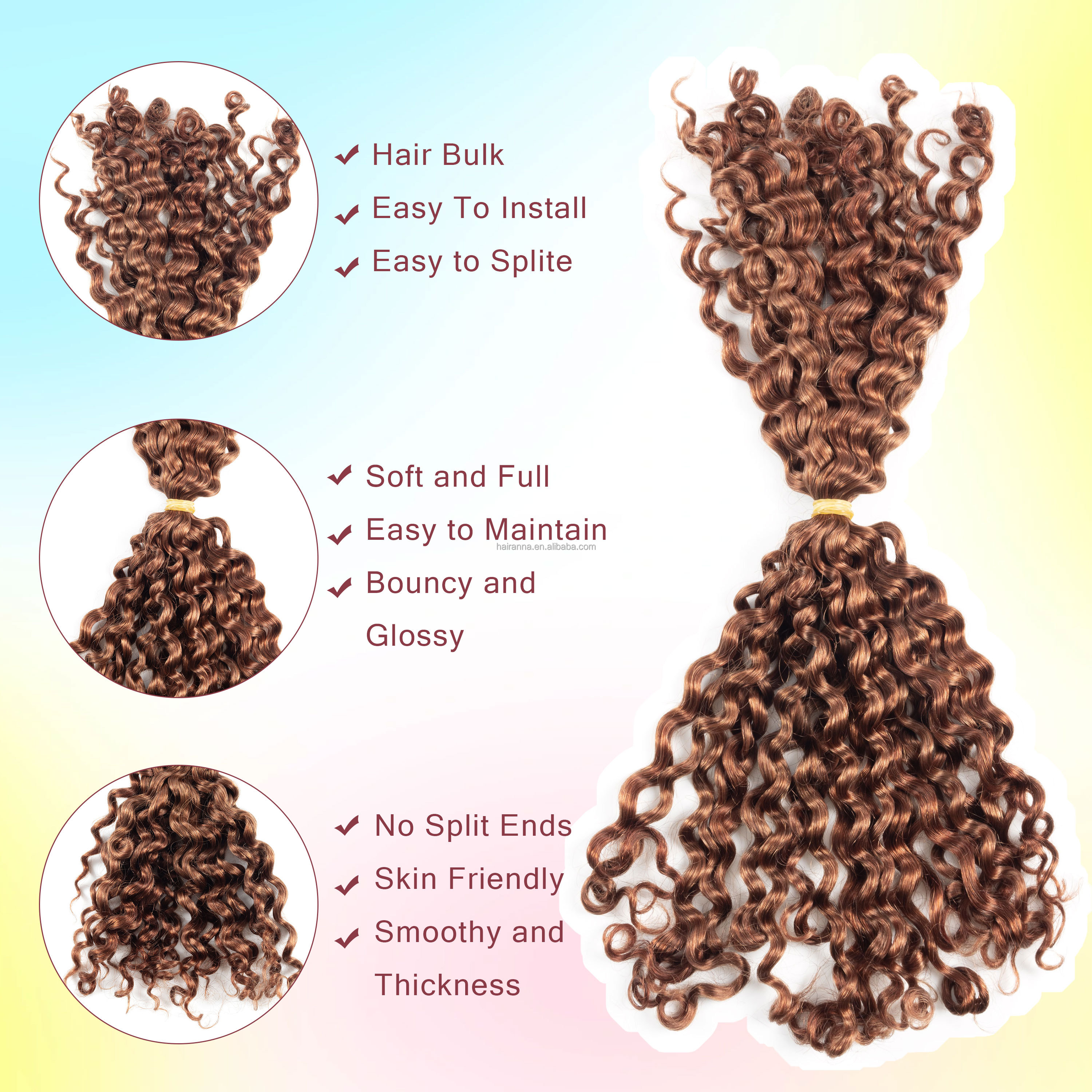 braiding hair italian curly