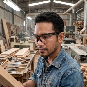 <span class=keywords><strong>Gafas</strong></span> de Seguridad Transparentes Antiarañazos, Certificadas ANSI Z87.1, Resistentes a Impactos, Protección Ocular para Trabajo, <span class=keywords><strong>Laboratorio</strong></span> y Construcción - Product Image 3