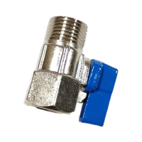 Mini-vanne à bille en alliage de zinc, raccord NPT OEM, 1/2 pouce, manuelle, pour eau, durable, poignée en aluminium, vente en gros d'usine