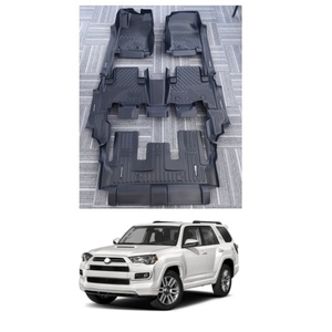 Factory Wholesale Custom Anti-Skid Injection Car Floor Liner for 4Runner 2016-2024 <b>Black</b> 3.5mm Thick 4-Piece Set - Product Image 1