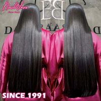 Perruque Lace Front en cheveux humains naturels vierges vietnamiens bruts, raides naturels, avec raie au milieu, Newwave