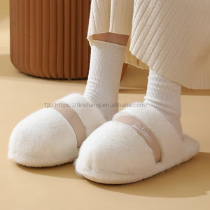 Custom Private Label Lightweight Soft <b>Slippers</b> Winter Lace Bow Non-slip Embroidered Logo for Home Use Spring - Product Image 5