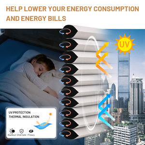 ظلال ستائر آلية مزدوجة التعتيم الخلوي والنهار والليل - Product Image 3