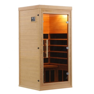 Thiết kế đơn giản hiện đại trong nhà phòng tắm hơi hồng ngoại xa với bảng điều khiển phím mềm phù hợp cho một người - Product Image 3