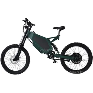 Newest hot selling full suspension imported stealth bomber electric bike 2000w 72v 5000w 8000w black and white