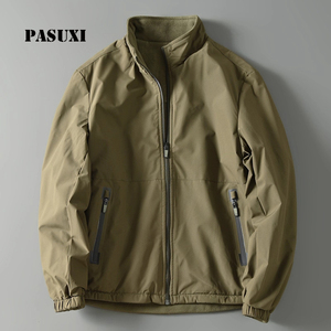 Giacca a Vento Reversibile PASUXI con Logo Personalizzato, Giacca <span class=keywords><strong>Invernale</strong></span> in Pile Impermeabile e Calda, <span class=keywords><strong>Abbigliamento</strong></span> <span class=keywords><strong>Casual</strong></span> da Esterno Antivento - Product Image 1