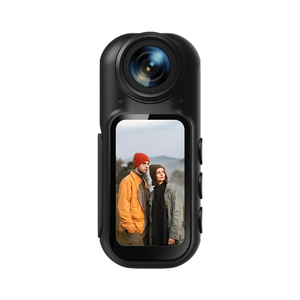 Caméra de poche portable avec stabilisateur anti-tremblement, enregistreur vidéo léger pour les aventures en plein air, le camping, le ski et la réalisation de vlogs - Product Image 1