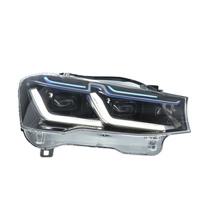 Para BMW X3 (2010-2017) - Conjunto de faros delanteros LED de 12V con luz diurna azul, estilo ceja, modificados, para modelos F25 y F26, faros LED de 12V mejorados - Product Image 1
