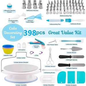 Kit d'outils de décoration de gâteaux écologiques en plastique 137/110/84 pièces, ustensiles de pâtisserie, support tournant, douilles à pâtisserie - Product Image 2