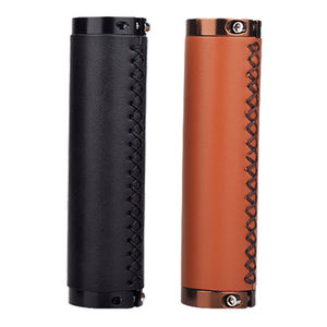 Poignées de guidon de vélo rétro en cuir PU, 2 pièces, verrouillables, diamètre intérieur 22mm, poignées de guidon de vélo de montagne - Product Image 6