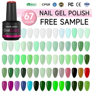 Gel UV LED de Alta Calidad en 67 Colores, Venta al Por Mayor, Muestra Gratis, Larga Duración, Sin HEMA, Gel OEM para Salón de Belleza - Product Image 1