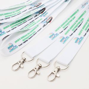 Custom Transport Polyester Lanyards Heat Transfer Logistics Staff ID Card Holder Lanyard - Product Image 2