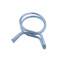 Collier de serrage pour conduite de carburant automobile, double fil, diamètre intérieur de 5 mm à 35 mm, fixation de tube, collier de serrage pour tuyau, vente en gros du fabricant