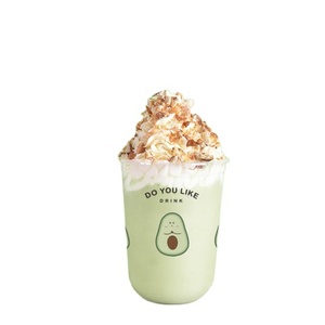 Gobelets en plastique jetables personnalisés avec logo, en PET, <span class=keywords><strong>7</strong></span>, 8, 9, 10, 16, 24, 32 oz, en forme de U, transparents, avec couvercles dôme, pour boissons froides et thé - Product Image 2