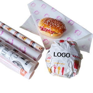 Individuell Bedrucktes Lebensmittelechtes Fettdichtes Papier für Hamburger-Verpackung Lebensmittelverpackung - Product Image 6