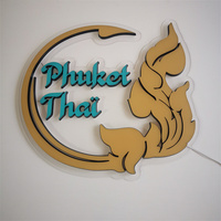 Panneau de Logo professionnel personnalisé, impression UV, lettres acryliques découpées au Laser, plexiglas 3D, signe de lettre de canal LED