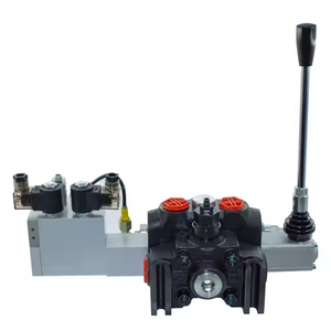 Vanne sectionnelle monobloc en fonte DCV60DY-0T Série DCV60 60LPM 2 leviers 350 bar Vanne de commande électrique pour l'agriculture - Product Image 1