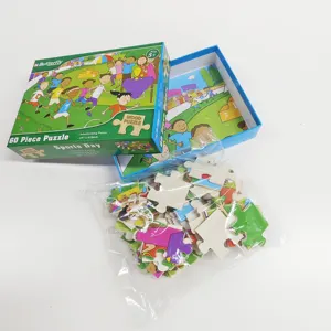 Customized Supplier 60 500 1000 Pieces Puzzle Game Safety Wooden Jigsaw Children's Puzzle Games For Kids