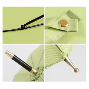 Paraguas Publicitario Personalizado con Mango <span class=keywords><strong>de</strong></span> Bambú, Resistente al Viento, Apertura Recta, Estilo Retro, 16 Varillas, Automático, con Mango - Product Image 2