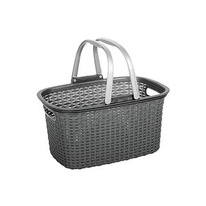 Cesta de Compras RIVAL 18L Gris Acero con 2 Asas, Cestas Metálicas - Product Image 1