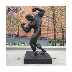 Norton Nhà Máy Tùy Chỉnh Sản Xuất Cuộc Sống Kích Thước Kim Loại Bronze Cơ Bắp Khỏa Thân Người Đàn Ông Bức Tượng Điêu Khắc Giá - Product Image 2