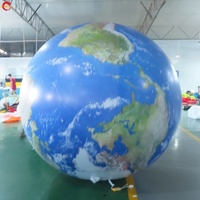 Livraison Gratuite Grand Globe Gonflable Gonflable Terre Planète Ballon pour Établissement Éducatif Planétarium Décoration