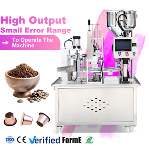 Línea de Llenado y Sellado Térmico de Cápsulas de Café Rotativa de Alta Velocidad para Cápsulas K-Cup con Sistema de Alimentación Automática de Tazas y Tapas de Aluminio - Product Image 1