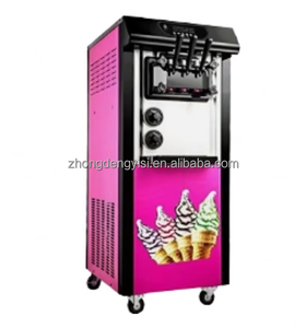 Machine à glace molle automatique professionnelle pour les cafés et les foyers, offrant des saveurs au chocolat au lait et aux saveurs aqueuses - Product Image 5