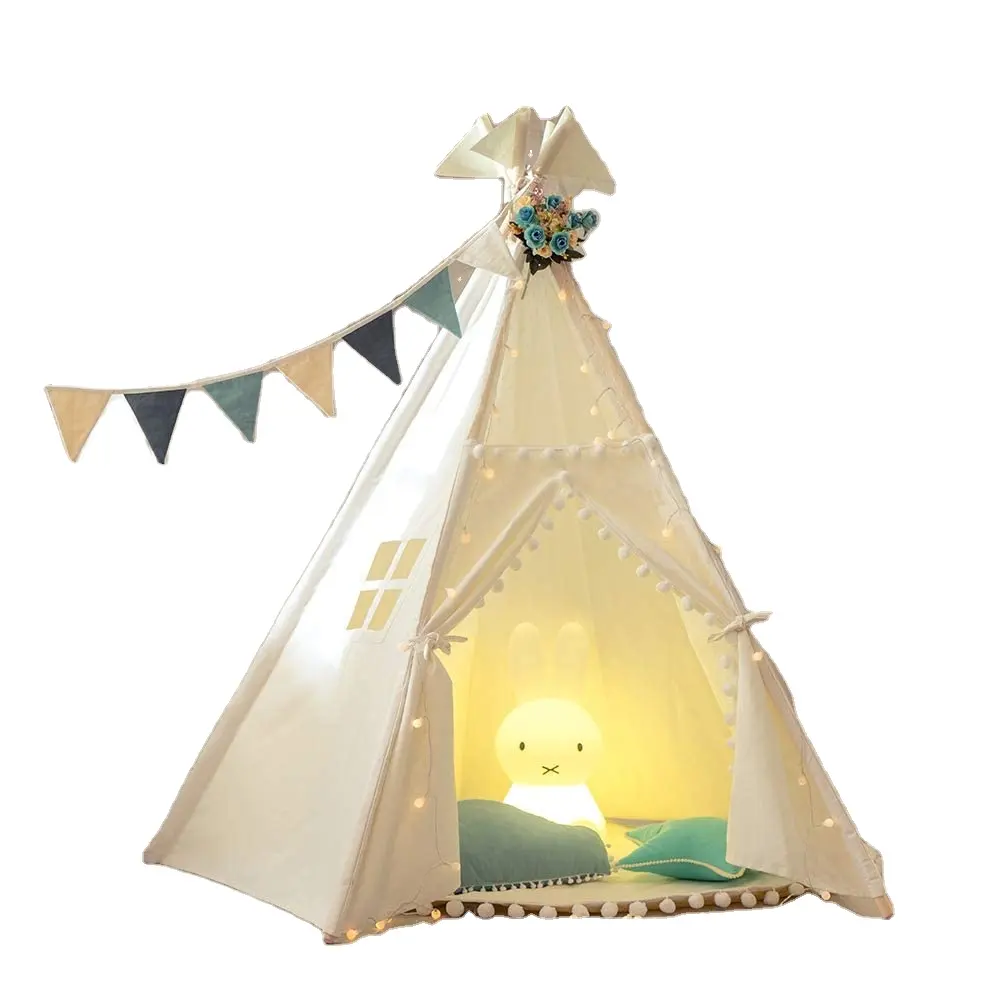 Large Teepee Tent For Kids Play Tent Child Portable Home Indoor Outdoor Games Tipi Play House Baby Toys Wigwam for Children