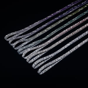 Lacets Plats et Durables à Motif Cachemire Réfléchissant de 8 mm de Largeur pour Chaussures Décontractées Type Af1 en Polyester - Product Image 2