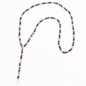 Classic Design in Pietra Naturale Della Pietra Preziosa <span class=keywords><strong>Perline</strong></span> 316L In Acciaio Inox Lunga Del Pendente Degli Uomini della <span class=keywords><strong>collana</strong></span> - Product Image 6