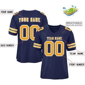 Maillot de football personnalisé pour hommes et femmes avec nom de l'équipe et numéro cousus/imprimé personnalisés - Product Image 3