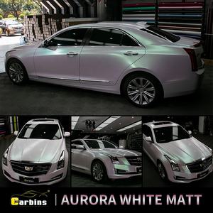 Carbins-pegatinas de vinilo para envolver el coche, envoltorio de vinilo elástico, color blanco Aurora, 1,52x18 m - Product Image 6