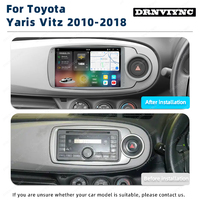 Autoradio Android 14 pour Yaris Vitz XP130 2010 - 2018 LHD RHD avec CarPlay sans fil, écran tactile, processeur 8 cœurs UIS7865, radio de voiture 2K