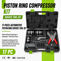 Kit de compresseur de segments de piston avec ensemble d'expander et de nettoyeur de segments de piston pour outils de réparation de moteurs automobiles